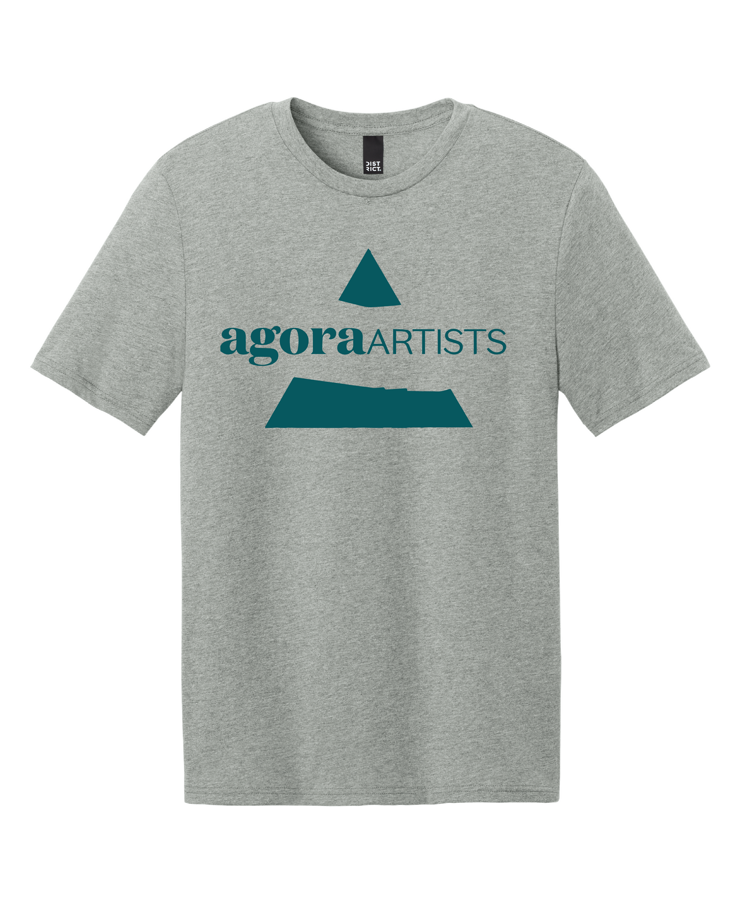 Agora Artist Logo - Heather Grey T-shirt