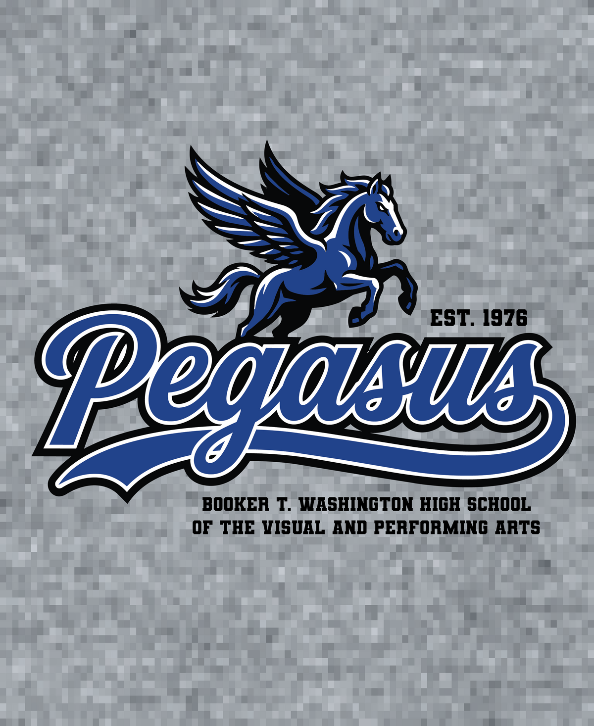 Pegasus Est 1976 - T-shirt- Sport Grey