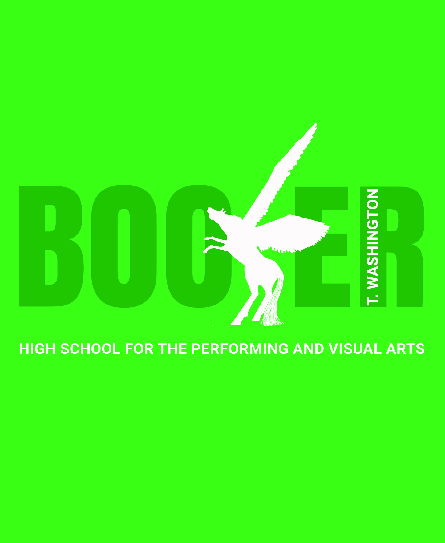 Booker T Pegasus - Mono - Neon Green