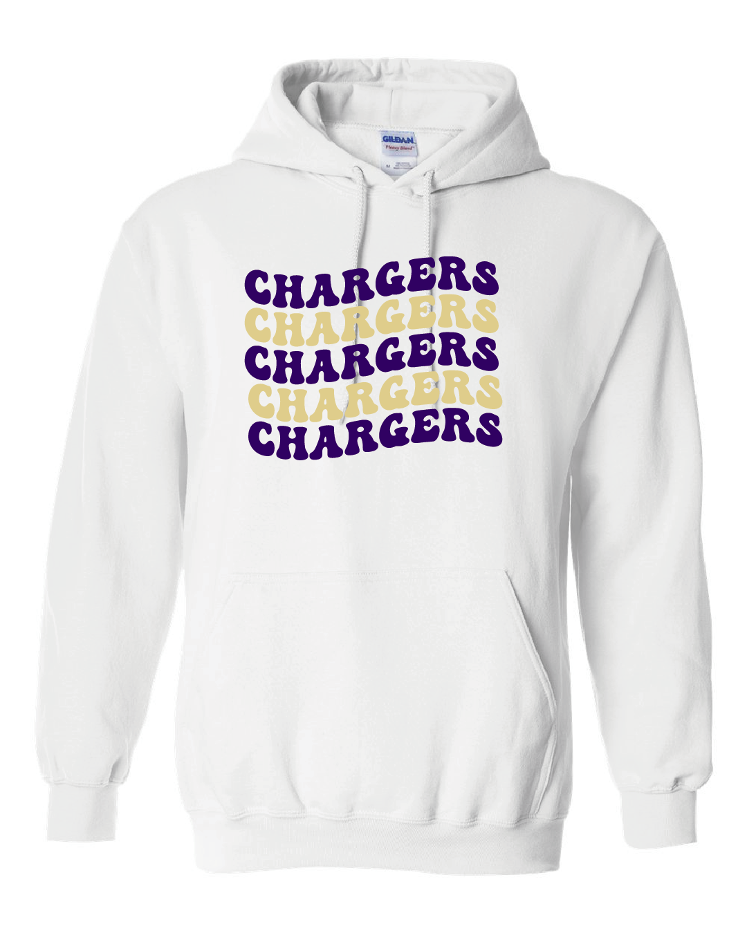 Groovy Chargers White Hoodie - GPE3