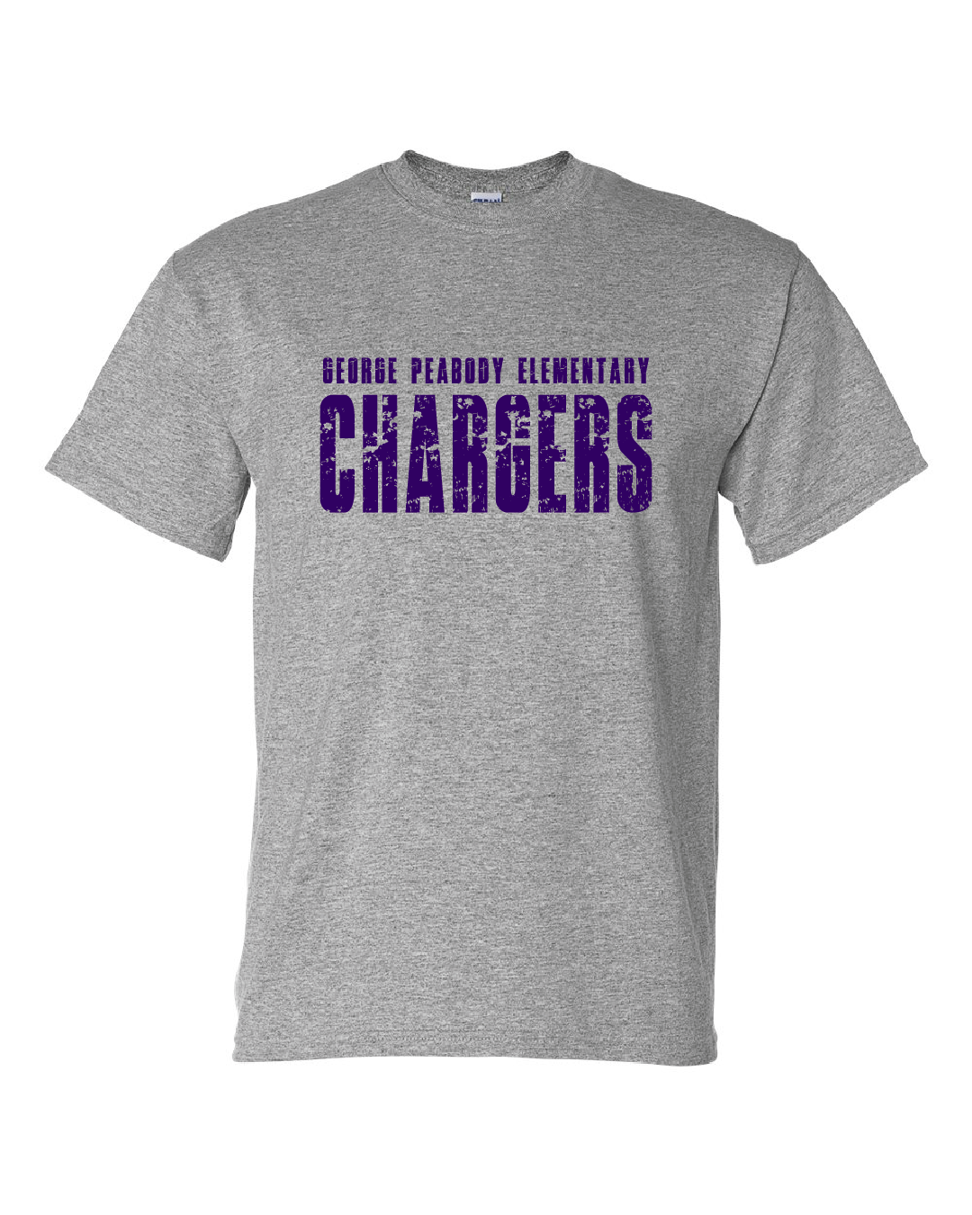 Chargers Grunge Sport Grey T-shirt - GPE7