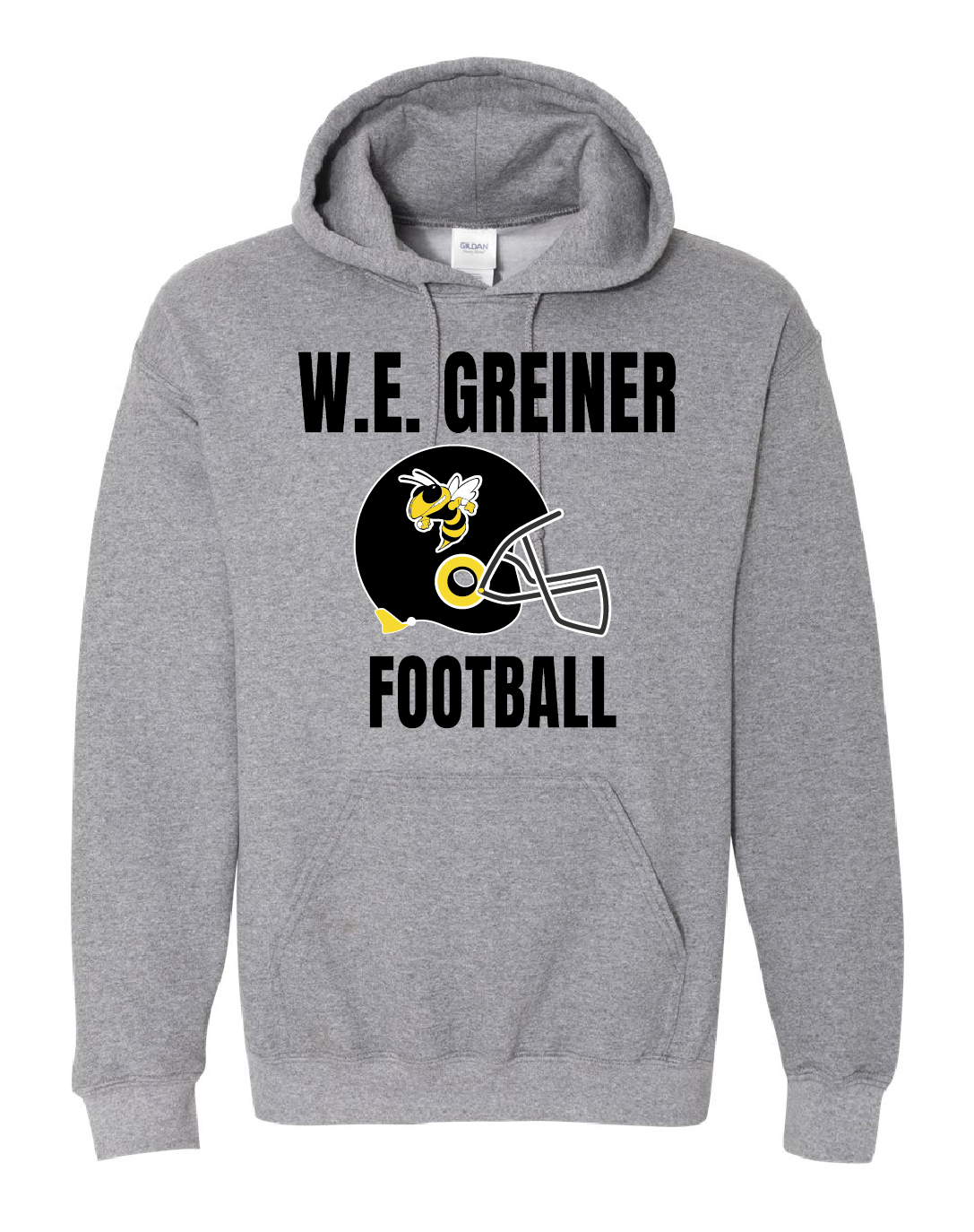 Greiner Football Grey Hoodie
