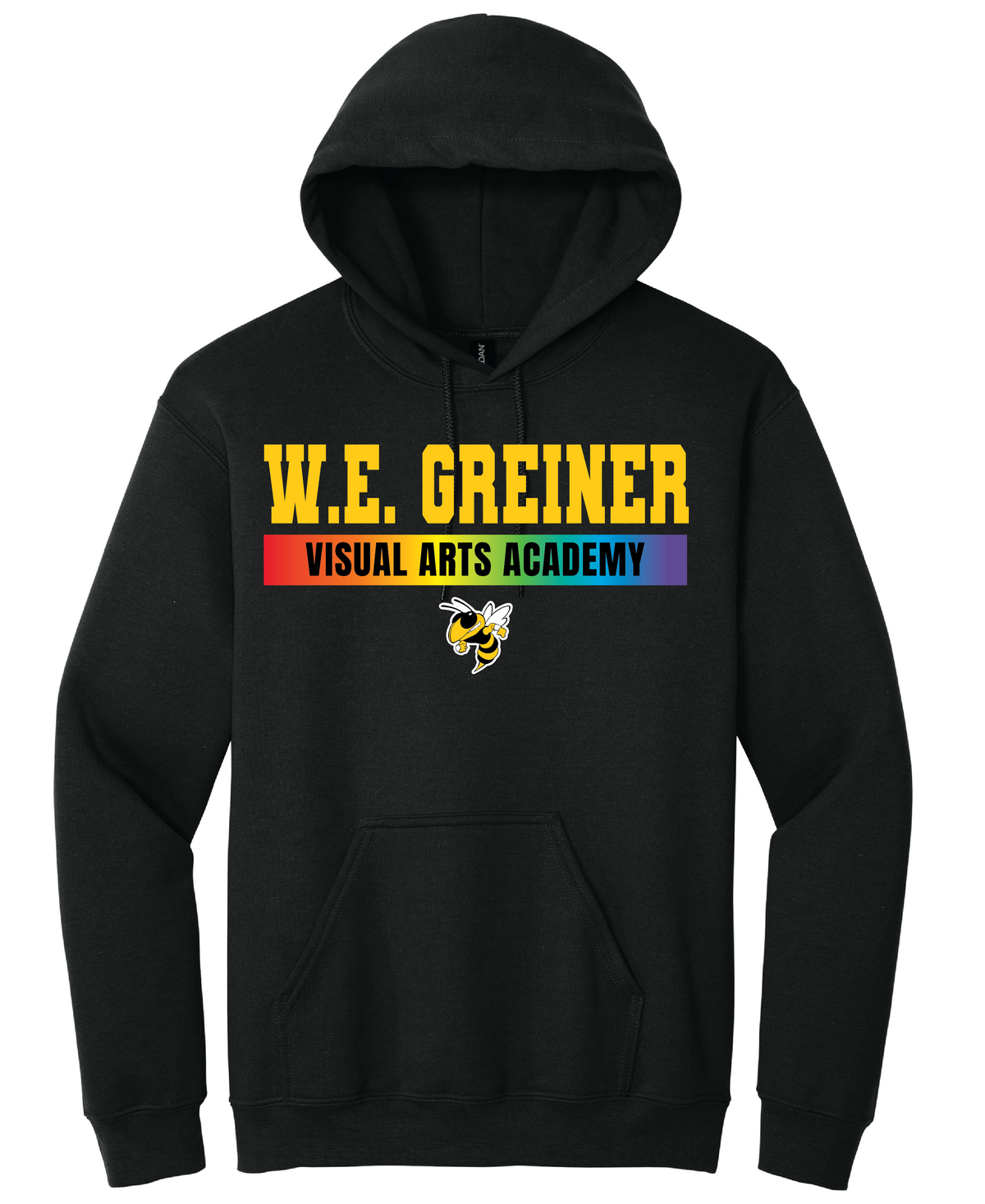 Greiner Visual Art Block Hoodie - Black