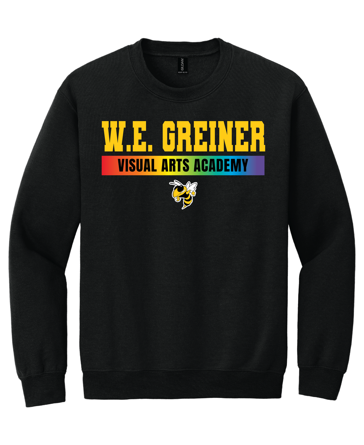 Greiner Visual Art Block Crewneck - Black