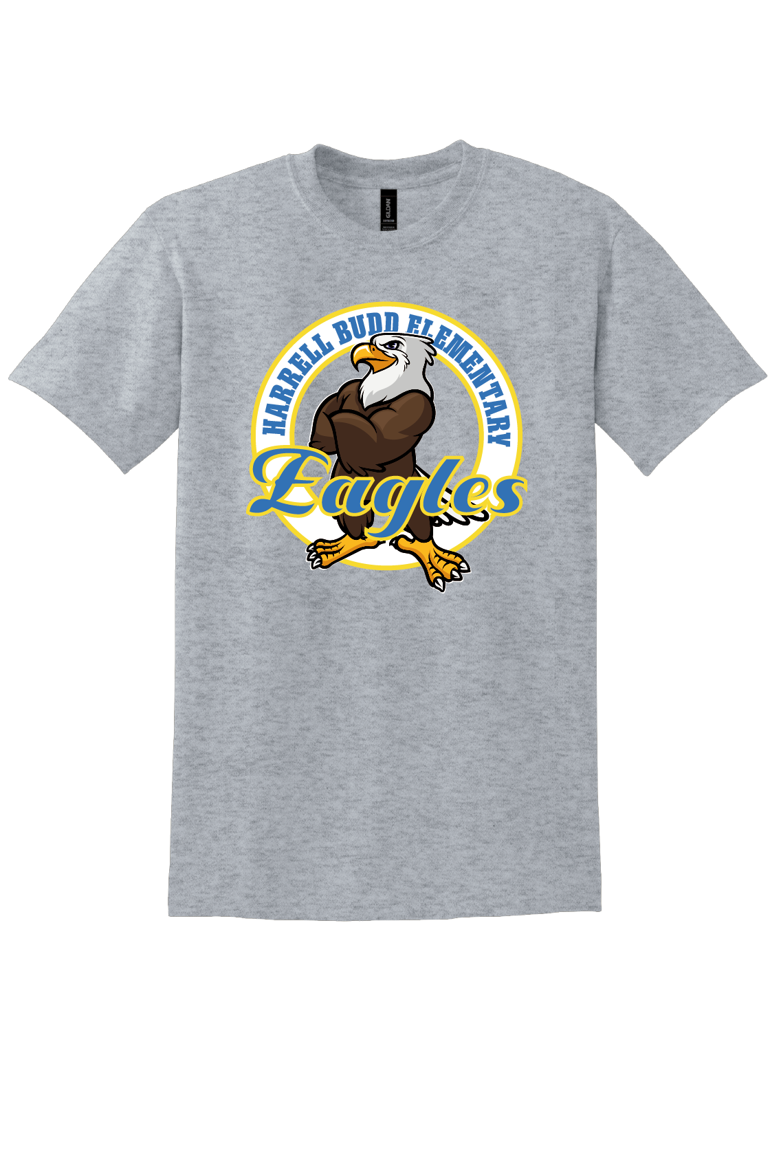 Harrell Budd Elementary Eagles T-shirt - Sport Grey