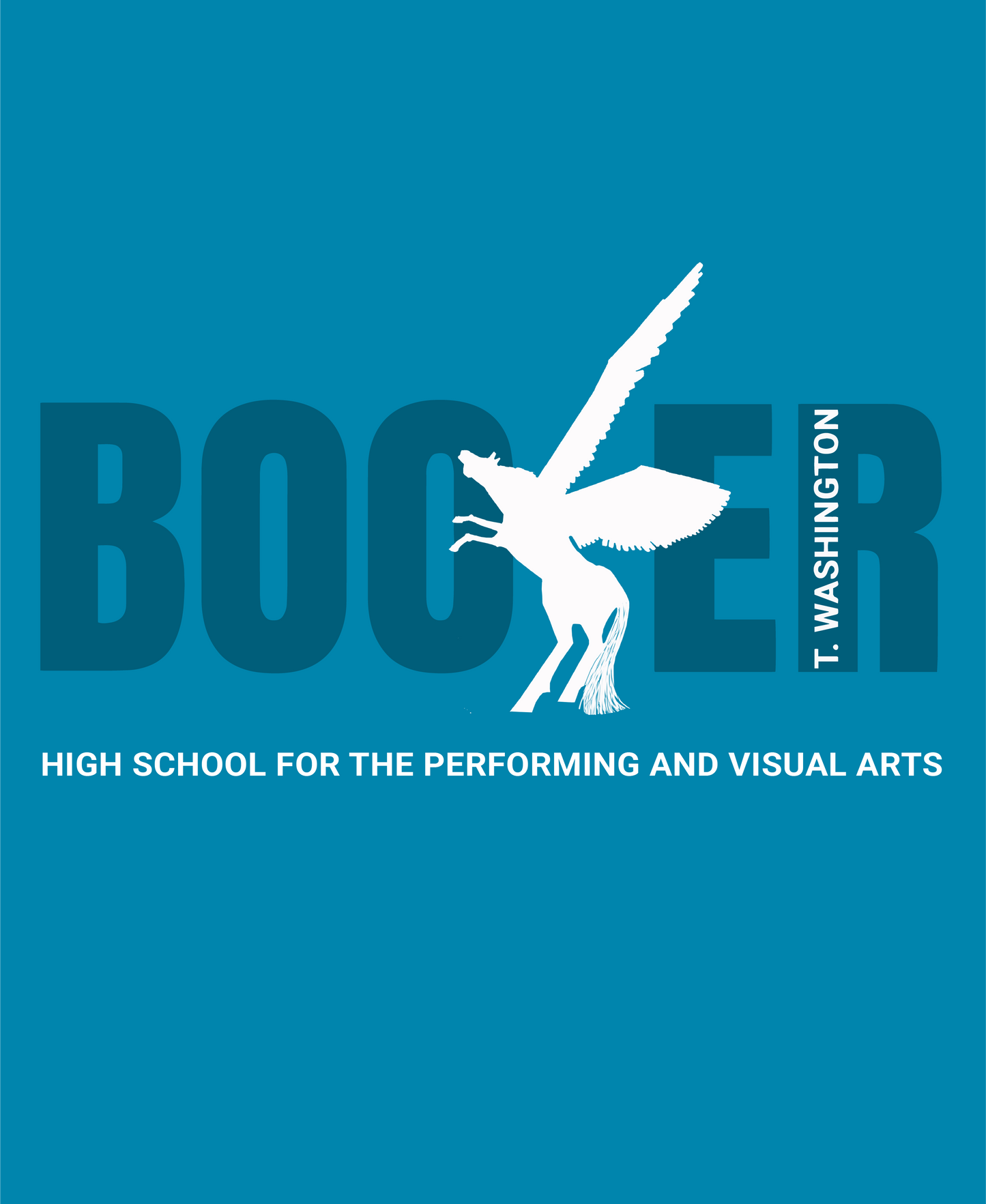 Booker T Pegasus - Mono - Neon Blue