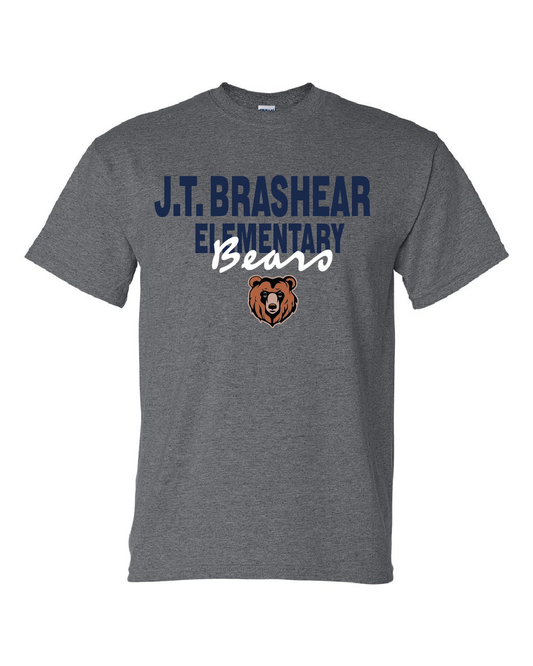 Script Bears T-shirt Dark Heather