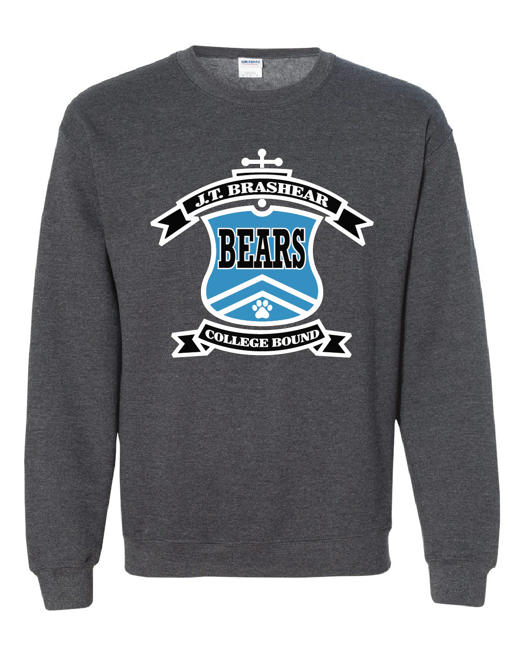 JT Brashear Crest - Sweatshirt Dark Heather