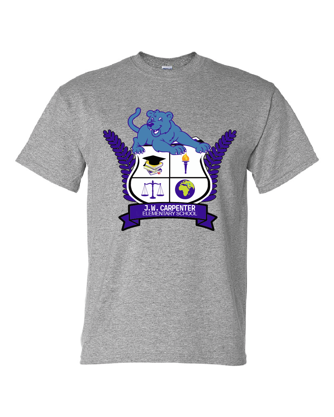 JWCE Panther Crest - T-shirt - Sport Grey