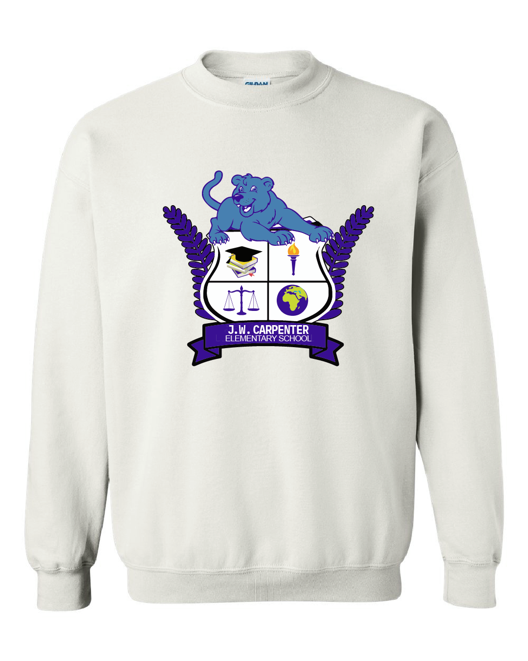 JWCE Panther Crest - Sweatshirt - White
