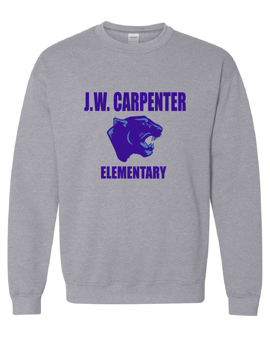 JW Carpenter Elementary - Sweatshirt - Sport Grey
