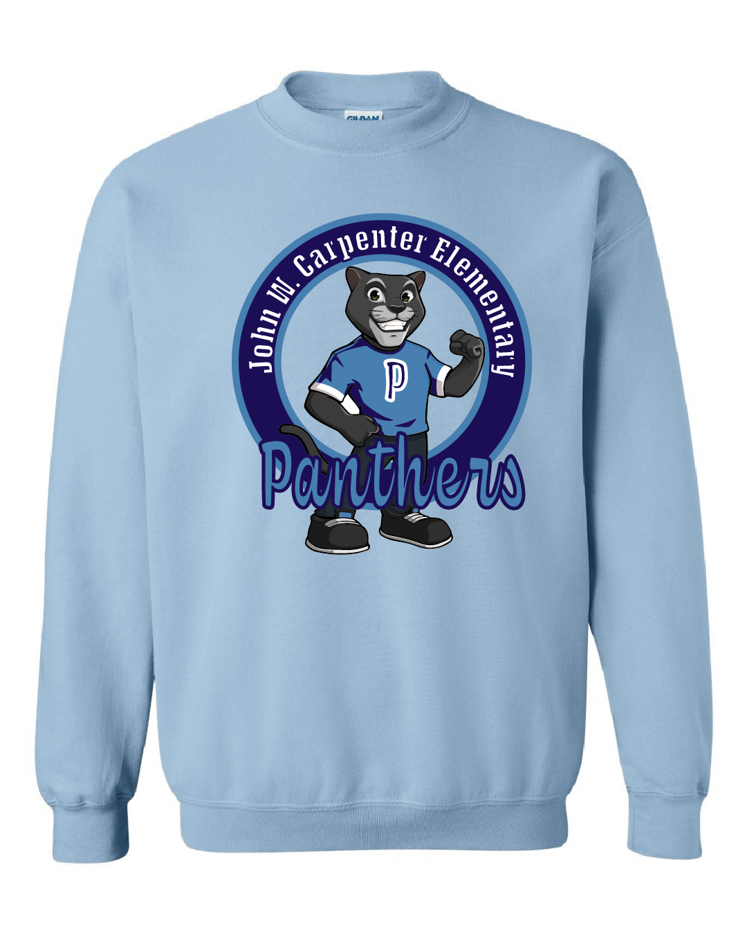 Panther Mascot - Sweatshirt - Light Blue