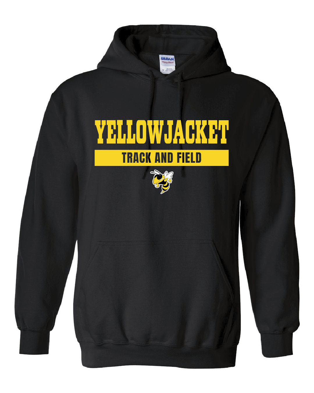 Yellowjackets Track and Field Black Hoodie