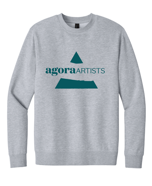 Agora Artist Logo - Heather Grey Sweatshirt