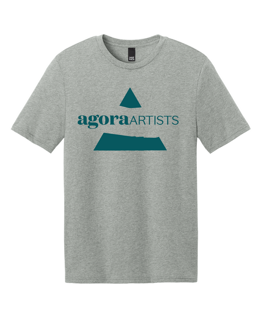Agora Artist Logo - Heather Grey T-shirt
