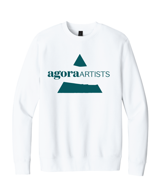 Agora Artist Logo - White Sweatshirt