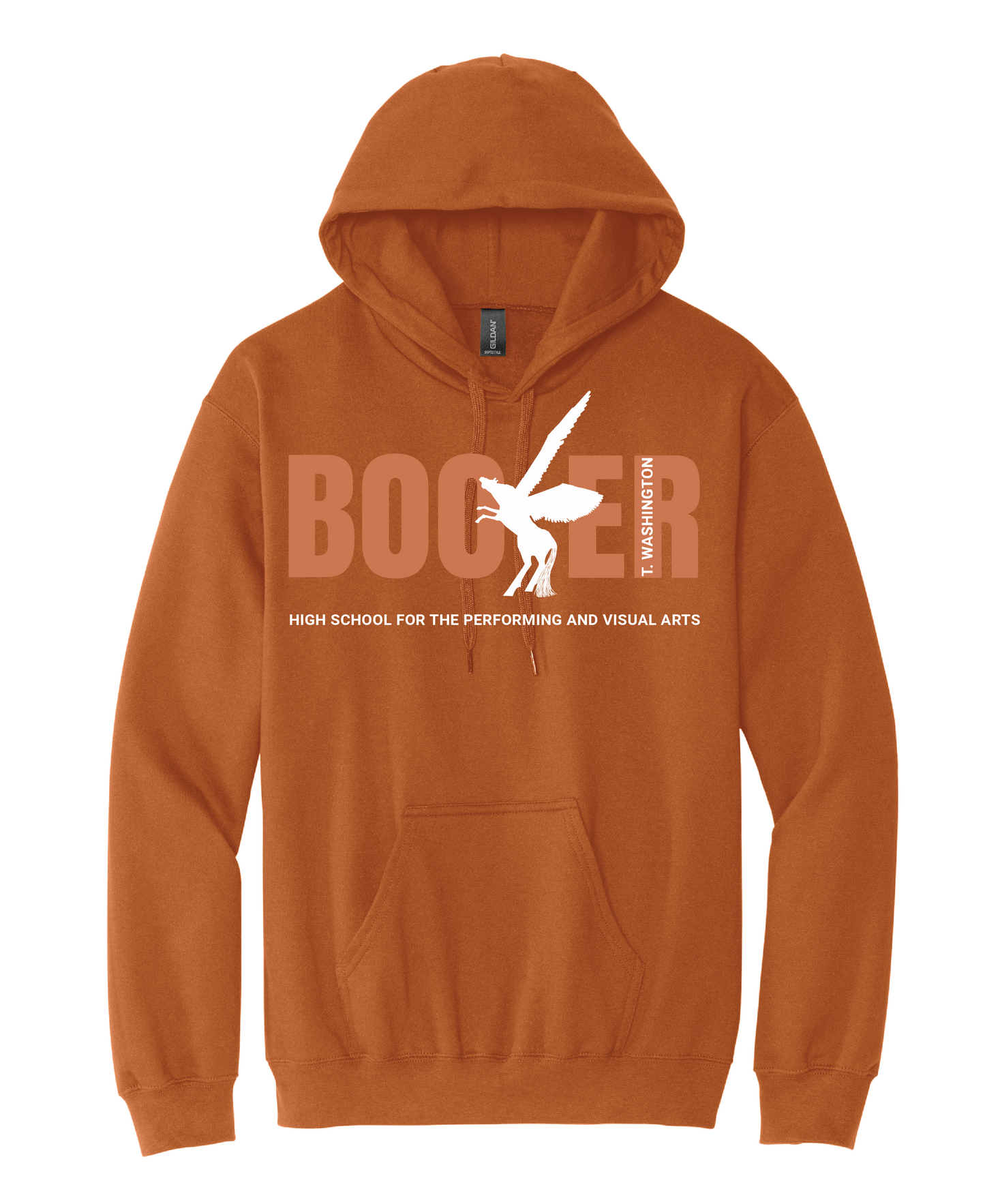 Booker T Pegasus Hoodie - Burnt Orange