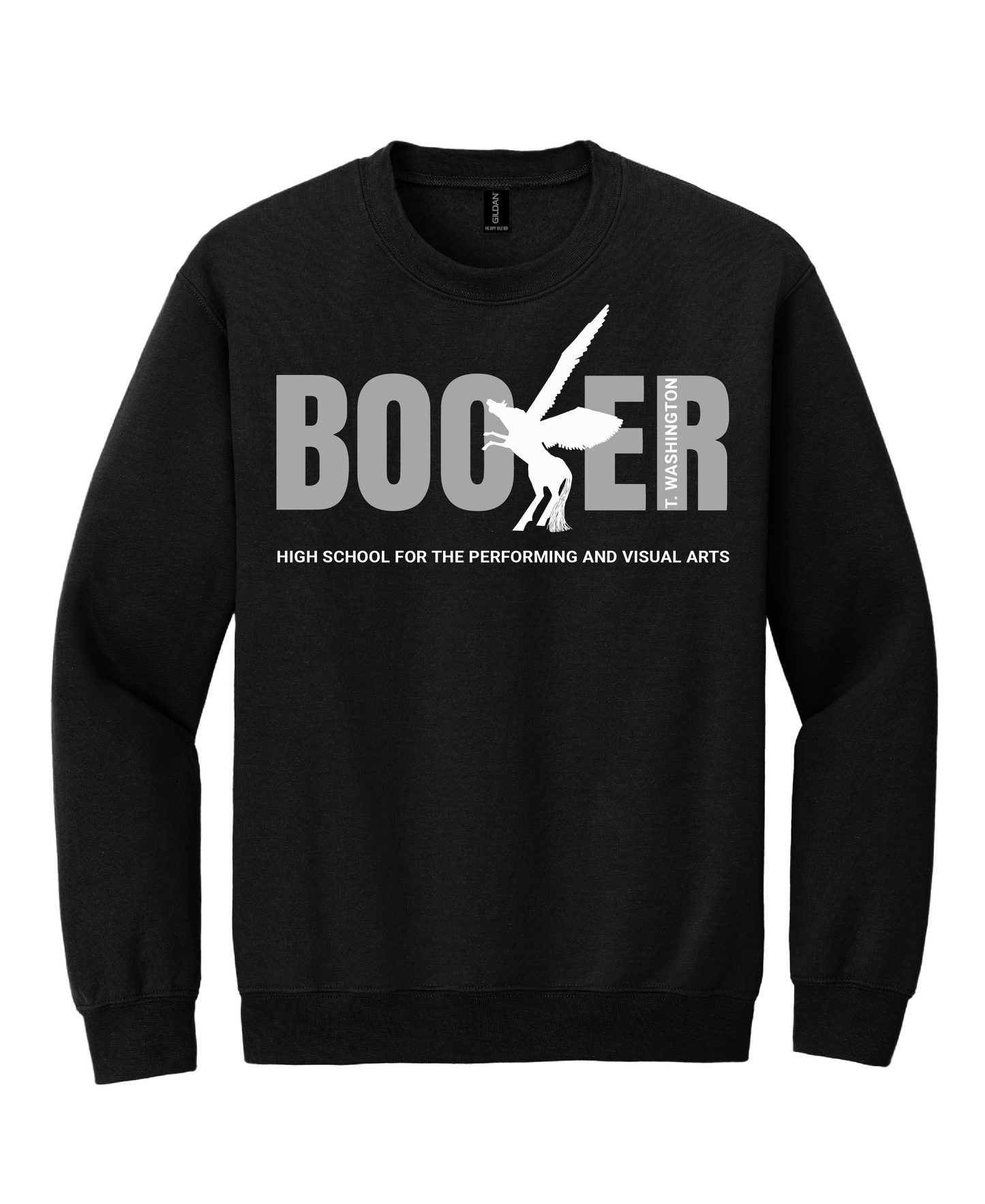 Booker T Pegasus - Mono Black - Sweatshirt