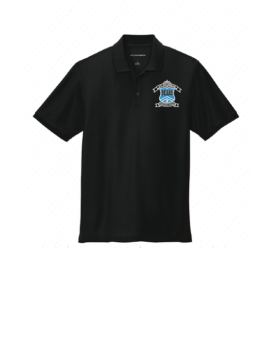 JT Brashear Crest  - Pique Polo - Black