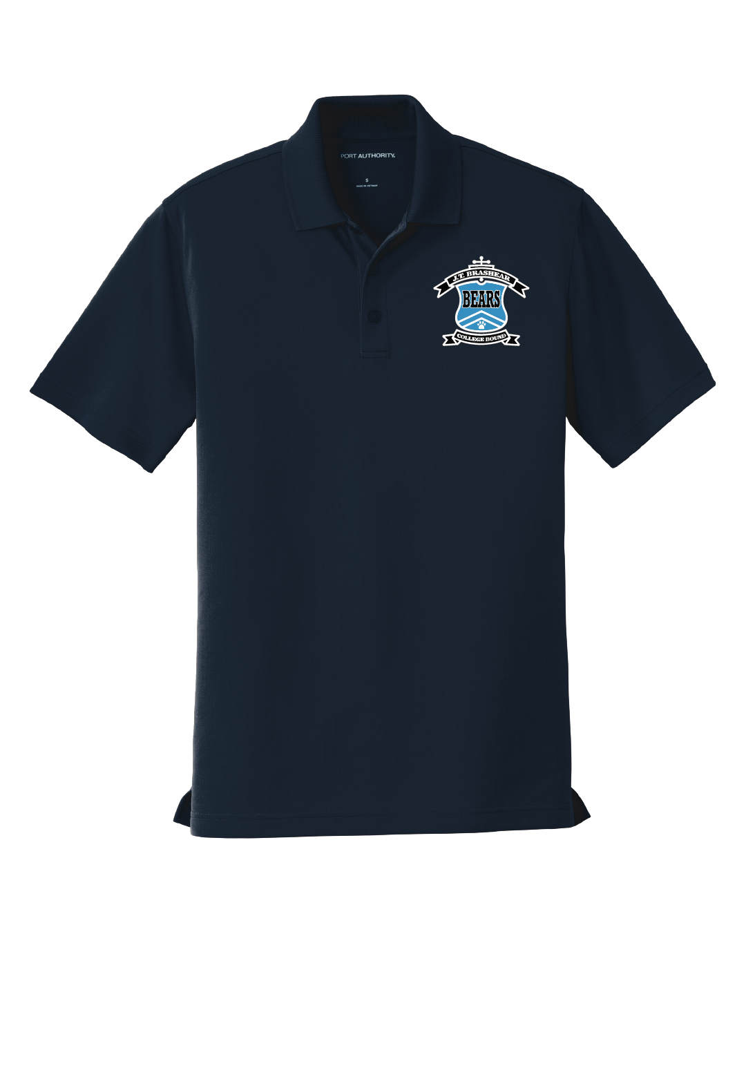 JT Brashear Crest  - Dry Zone Polo - Navy