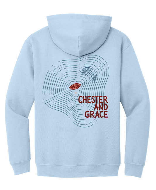 Chester and Grace - Hoodie - Light Blue
