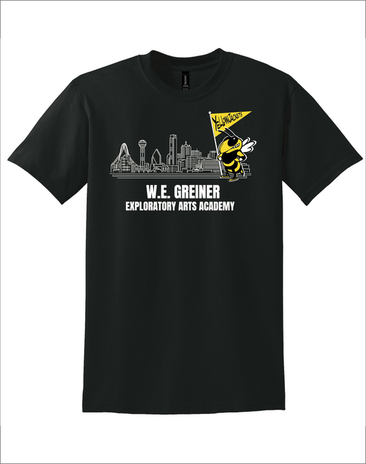 Dallas Skyline Yellowjackets T-Shirt Black - 8th Grade