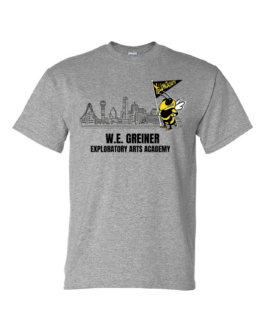Dallas Skyline Yellowjackets T-Shirt Grey - 6th Grade
