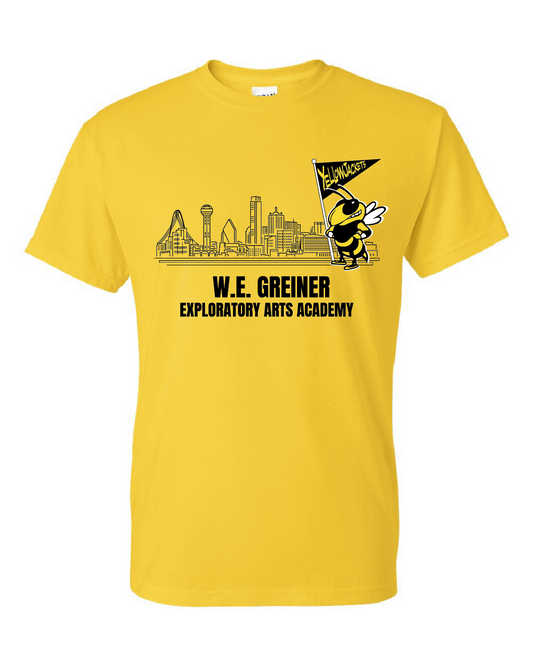 Dallas Skyline Yellowjackets T-Shirt Yellow - 7th Grade
