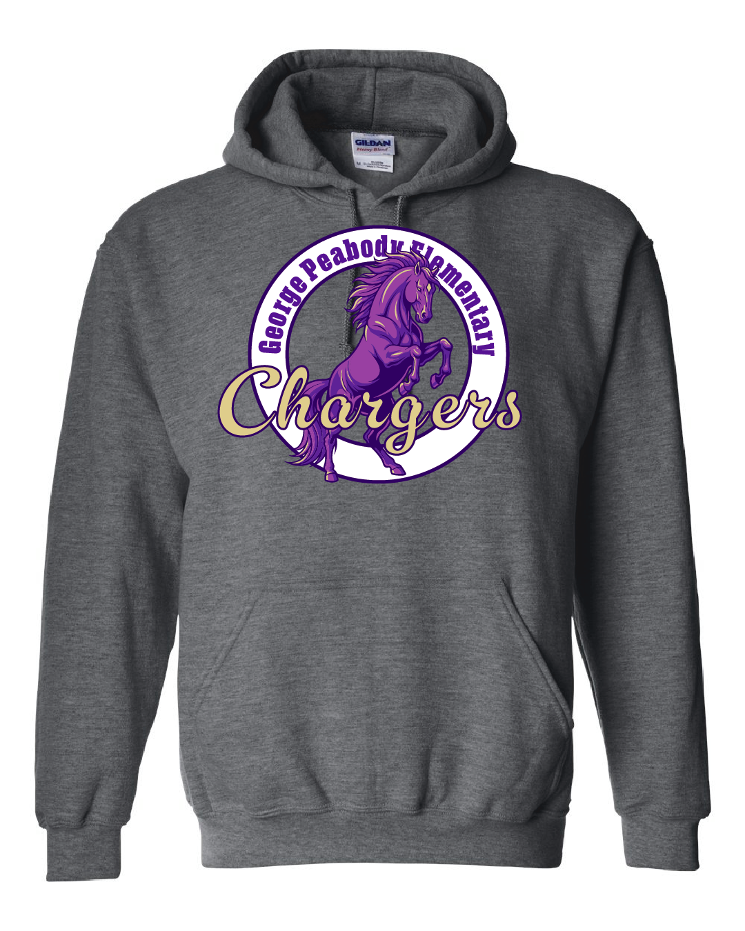 George Peabody Elementary - Dark Header Hoodie - GPE1