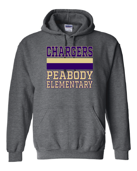 Charger Peabody - Dark Heather Hoodie - GPE2