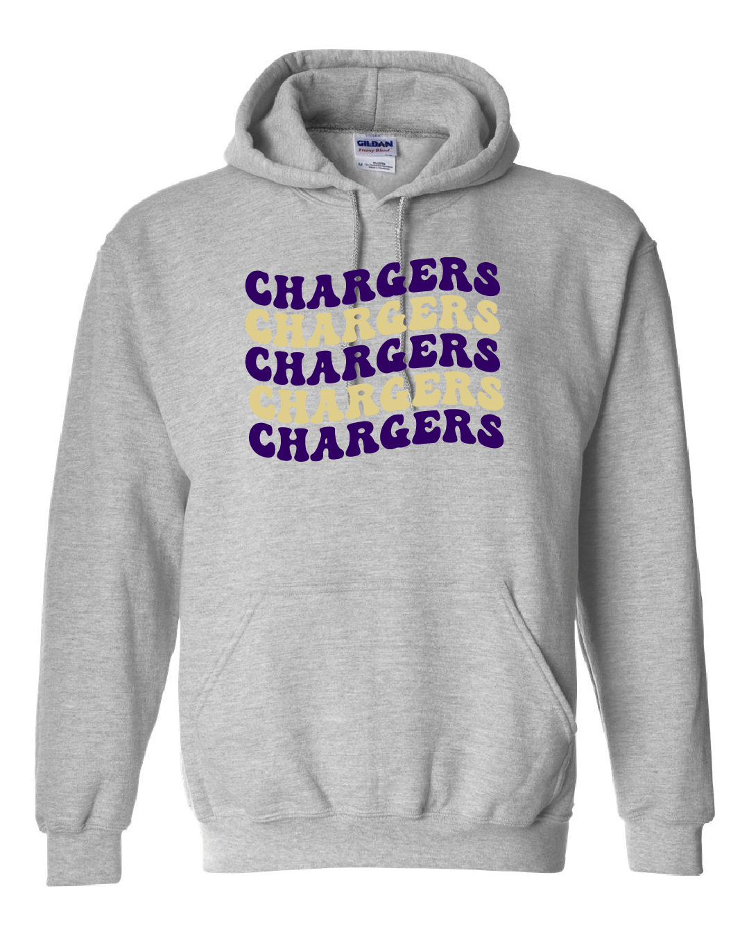 Groovy Chargers Sport Grey  Hoodie - GPE3