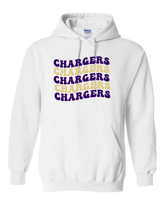 Groovy Chargers White Hoodie - GPE3