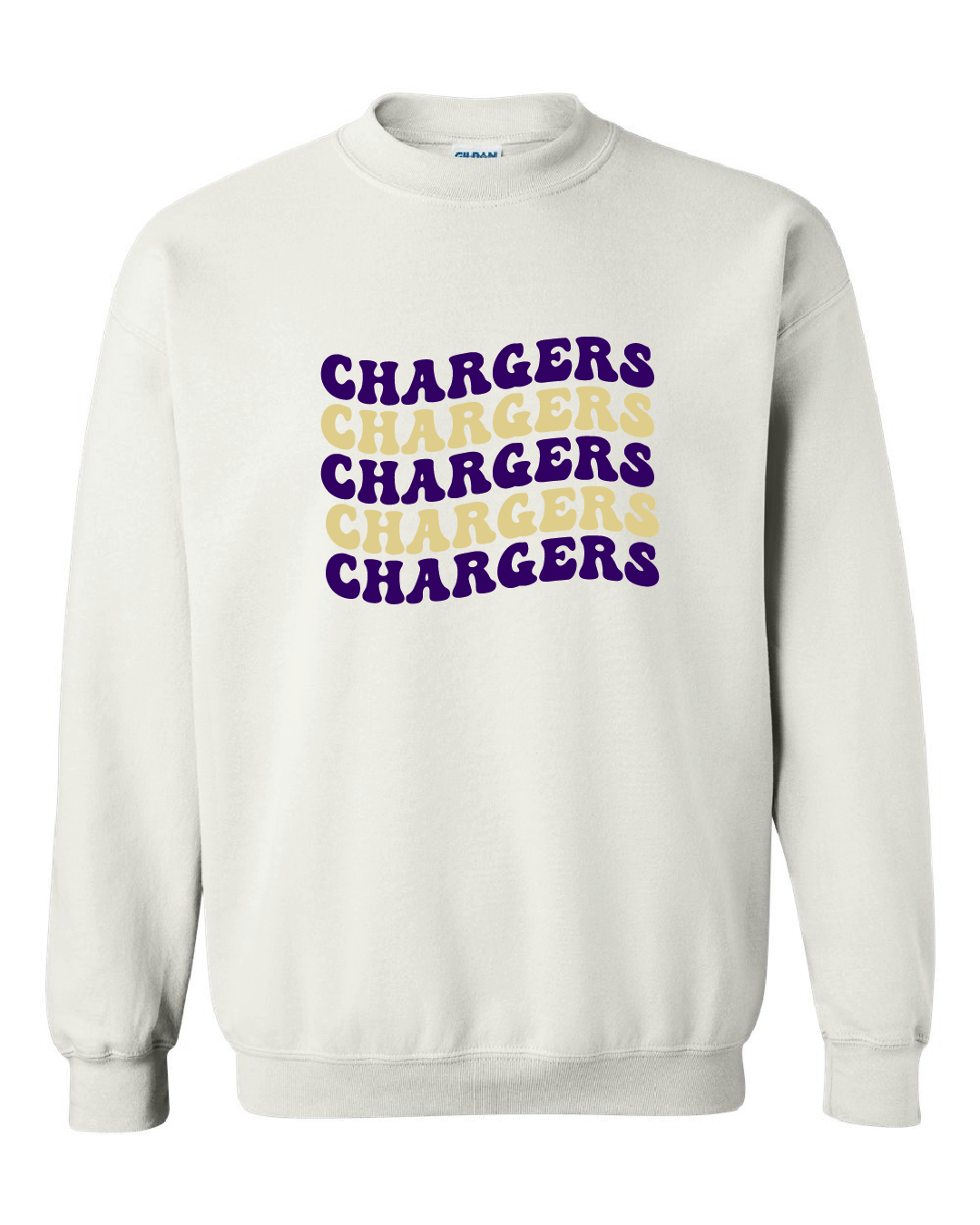 Groovy Chargers White Sweatshirt - GPE3