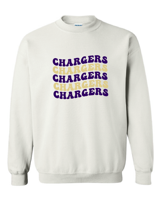 Groovy Chargers White Sweatshirt - GPE3