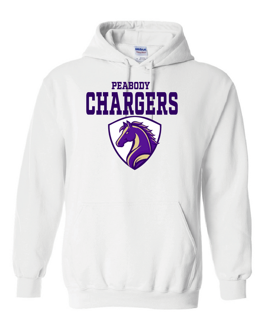 Peabody Crest White Hoodie - GPE5