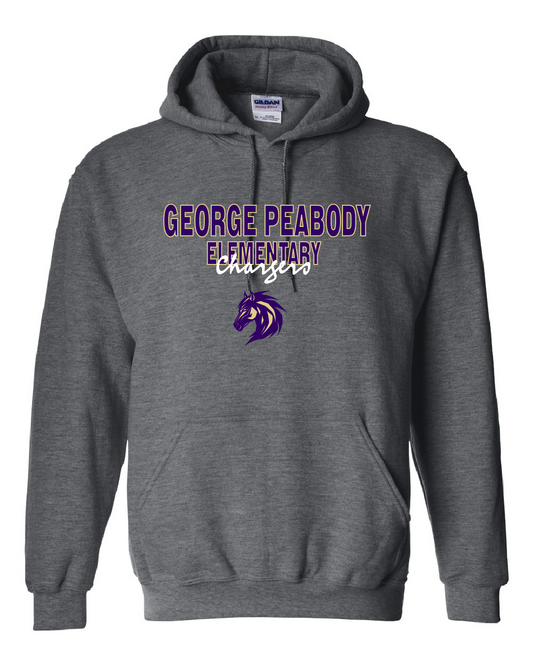 George Peabody Chargers Scrip Dark Heather Hoodie  - GPE6