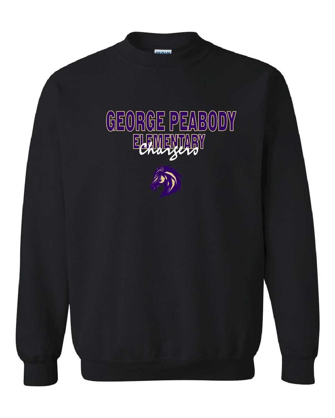 George Peabody Chargers Scrip Black Sweatshirt  - GPE6