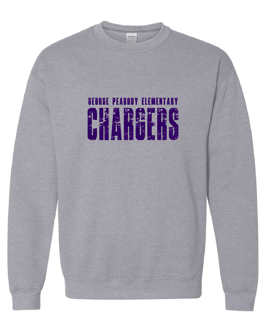 Chargers Grunge Sport Grey Sweatshirt - GPE7