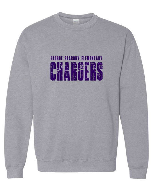 Chargers Grunge Sport Grey Sweatshirt - GPE7