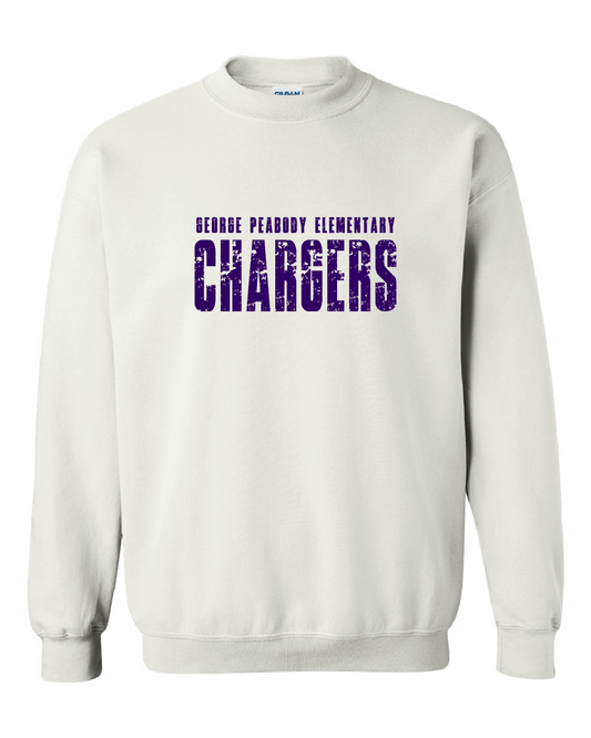 Chargers Grunge White Sweatshirt - GPE7