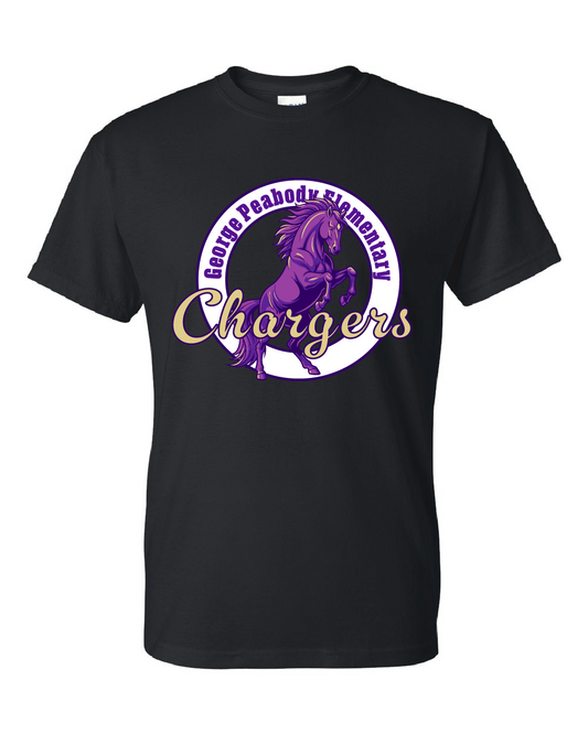 George Peabody Elementary - Black T-shirt - GPE1