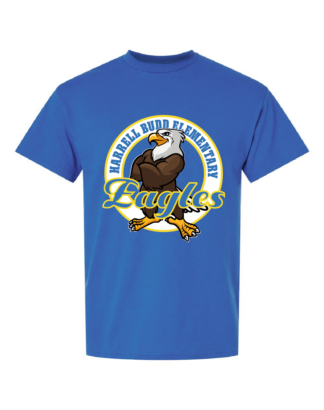 Harrell Budd Elementary Eagles T-shirt - Royal Blue