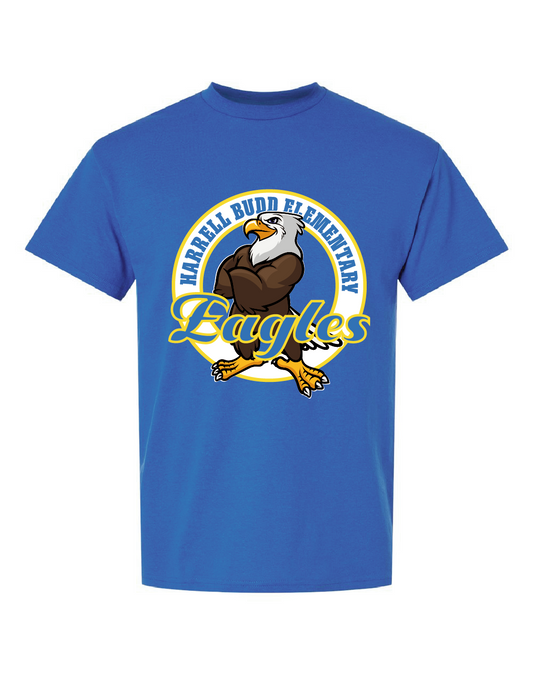 Harrell Budd Elementary Eagles T-shirt - Royal Blue