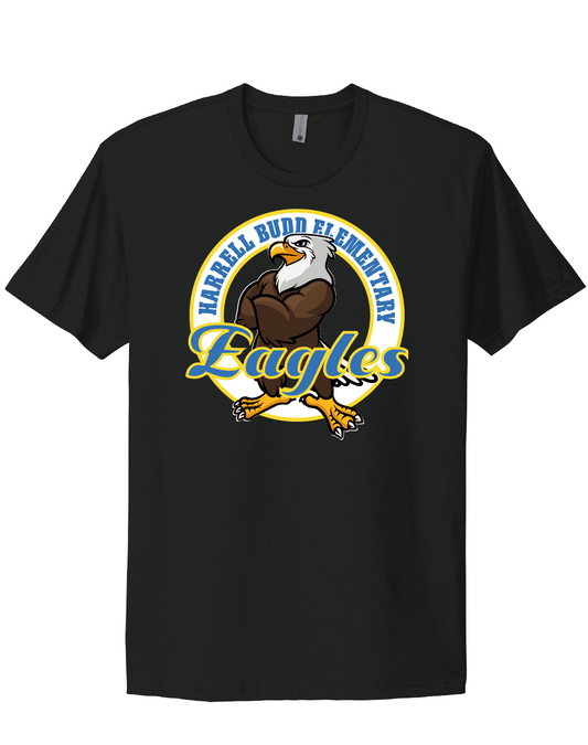 Harrell Budd Elementary Eagles T-shirt - Black