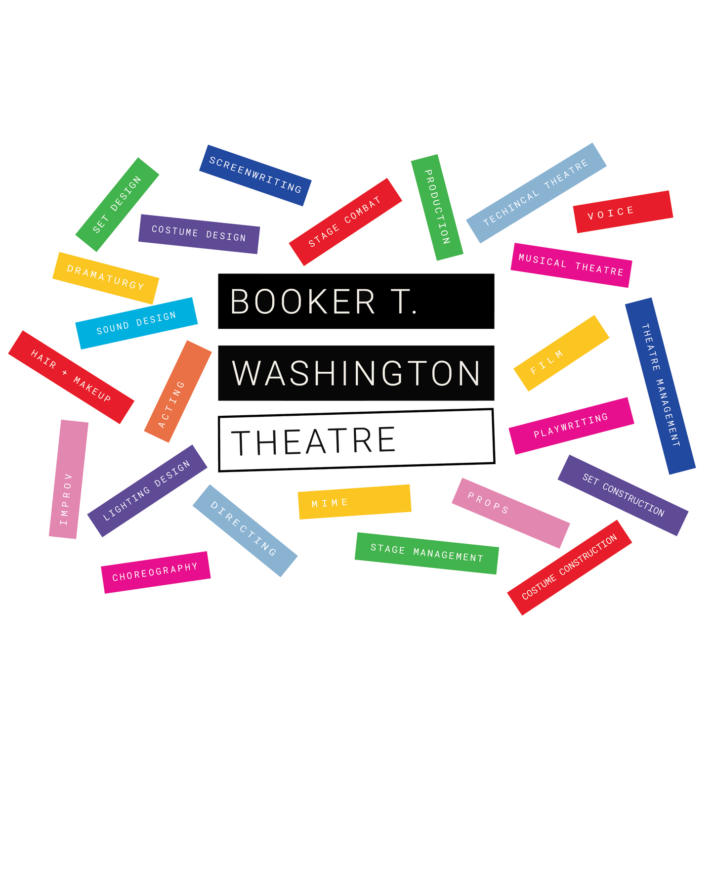 Theatre Confetti  - White - T-shirt