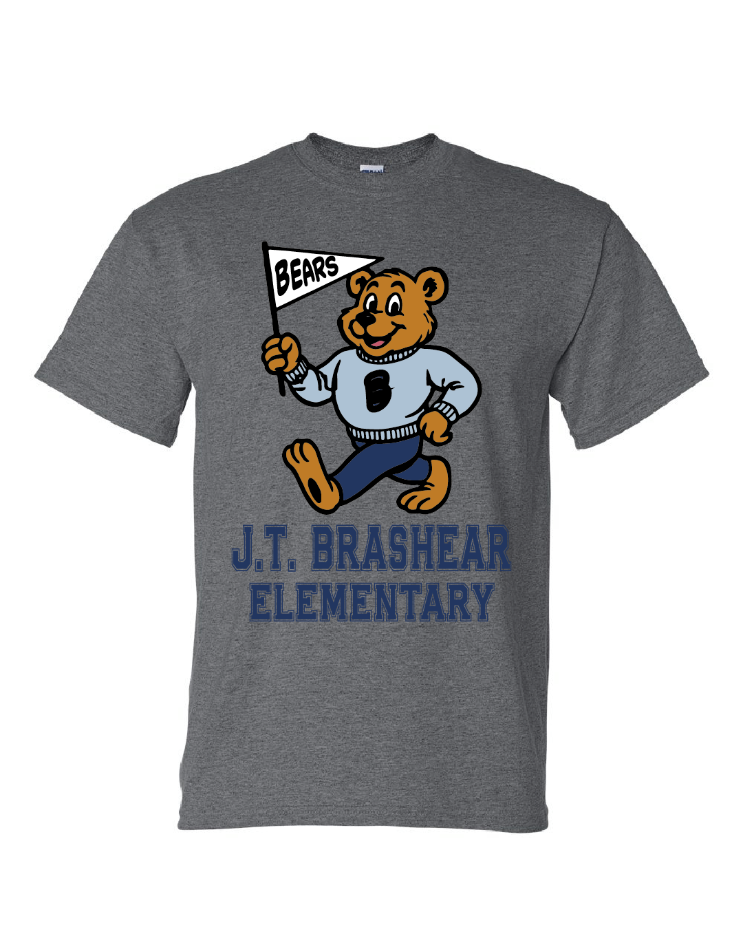 JT Brashear Elementary Bears T-shirt Dark Heather