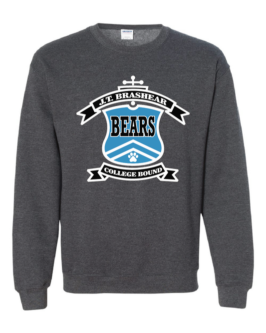 JT Brashear Crest - Sweatshirt Dark Heather