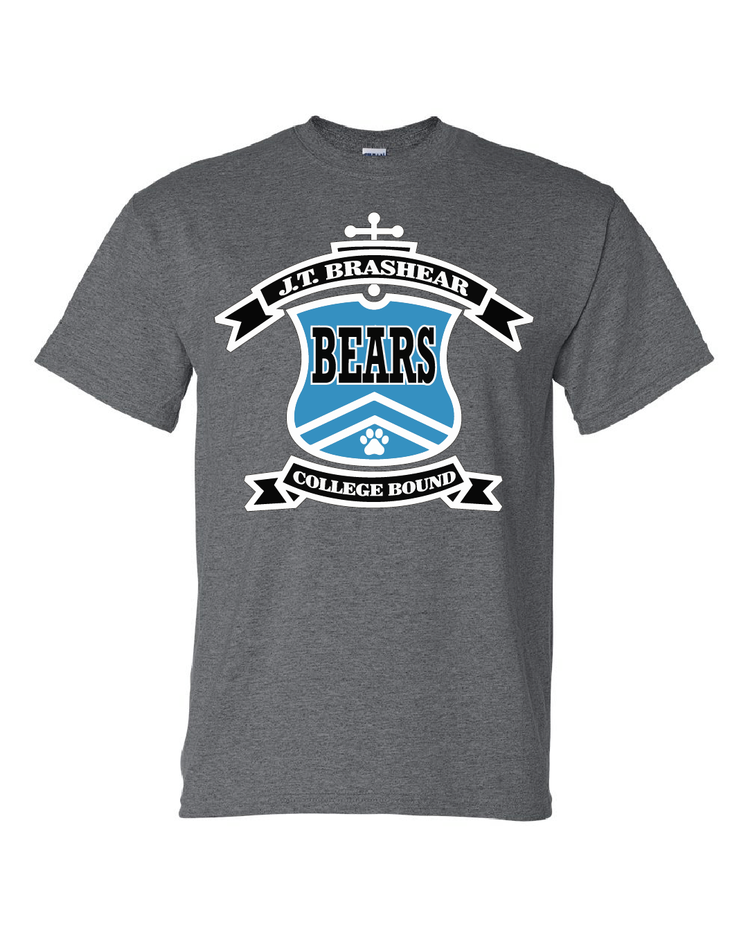 JT Brashear Crest T-shirt Dark Heather