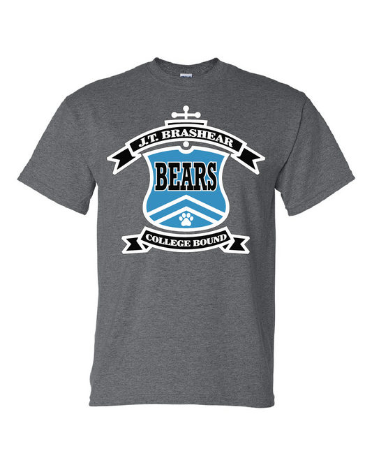 JT Brashear Crest T-shirt Dark Heather