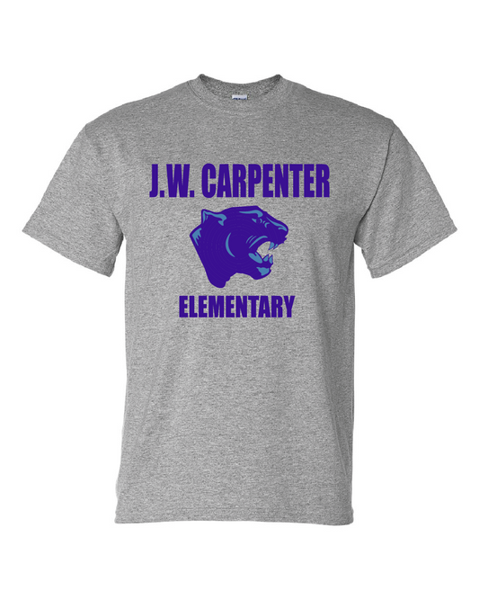 JW Carpenter Elementary  - T-shirt - Sport Grey